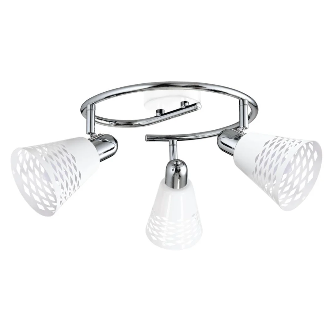 DISCOVERY LAMPA SUFITOWA SPIRALA 3X40W E14 CHROM/BIAŁY