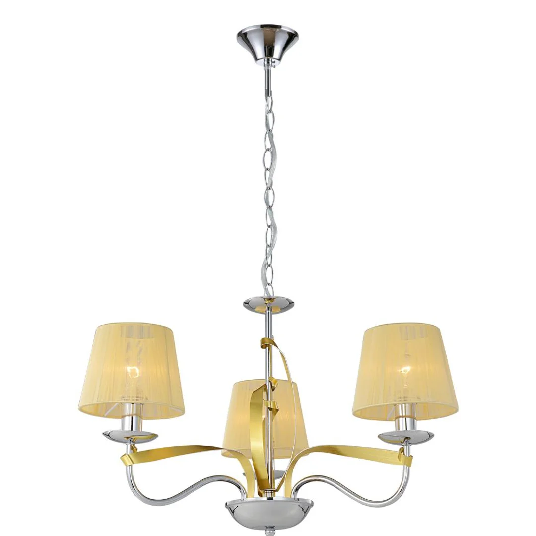 DIVA LAMPA WISZĄCA 3X40W E14 CHROM/ZŁOTY