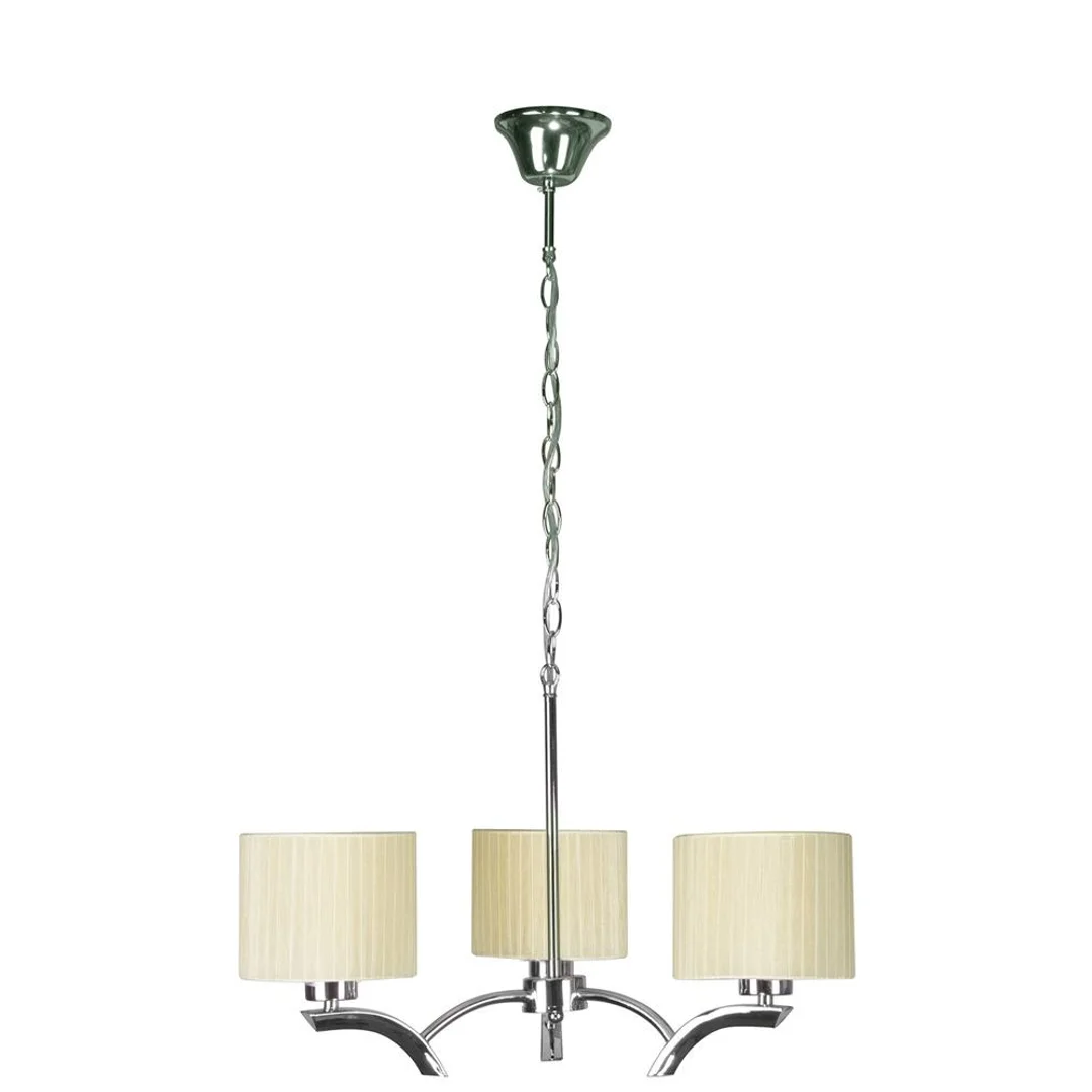 DRAGA LAMPA WISZĄCA 3X60W E27 KREMOWY