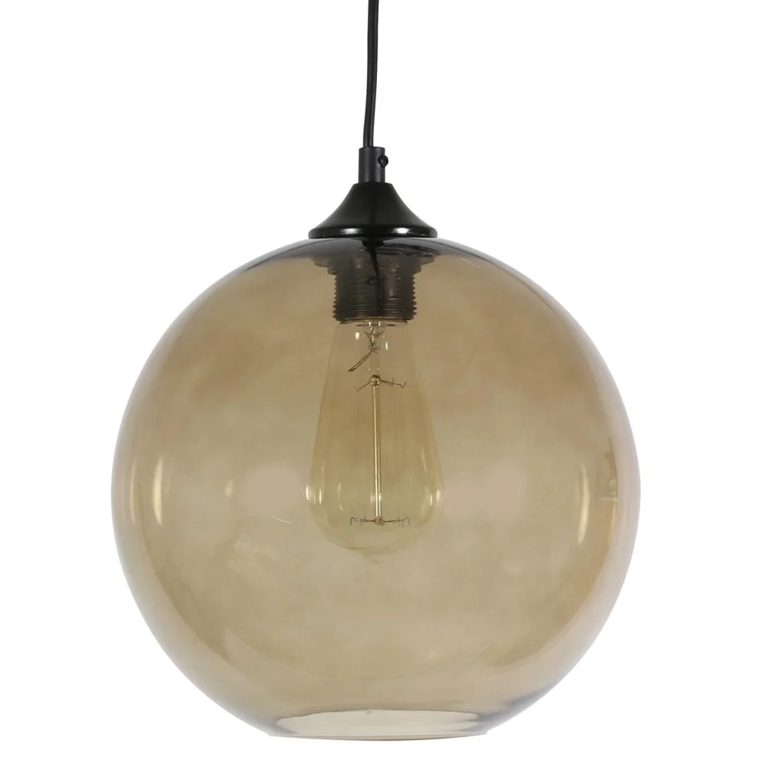 EDISON LAMPA WISZĄCA 25 1X60W E27 BRĄZOWY + ŻARÓWKA