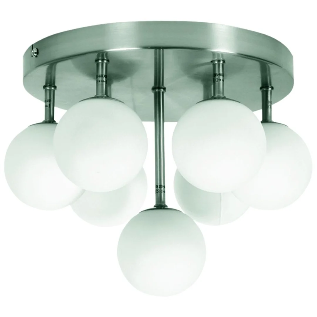 ETIUDA LAMPA SUFITOWA PLAFON 7XG9/40W 230V NIKIEL MAT