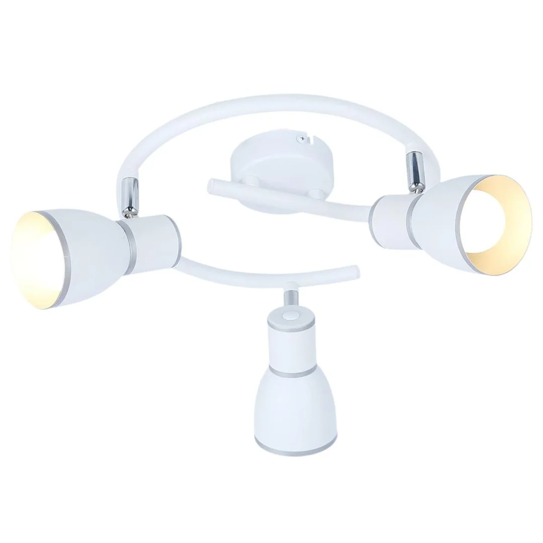 FIDO LAMPA SUFITOWA SPIRALA 3X40W E14 BIAŁY+CHROM