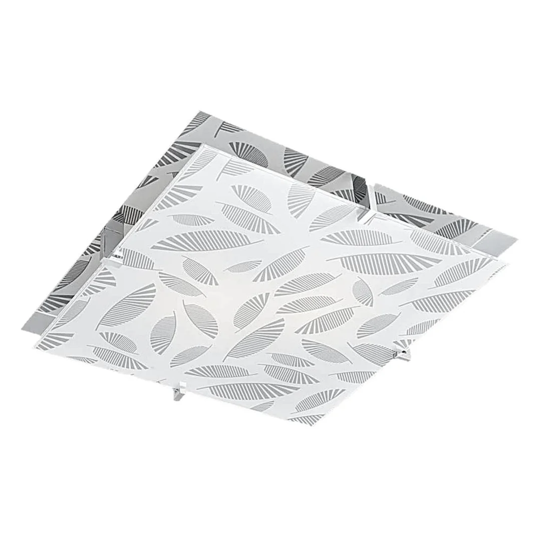 FIKUS LAMPA SUFITOWA PLAFON 36X36 2X60W E27 CHROM