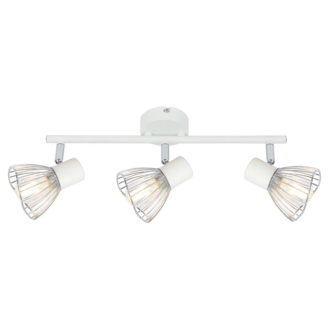 FLY LAMPA SUFITOWA LISTWA 3X40W E14 BIAŁY/CHROM
