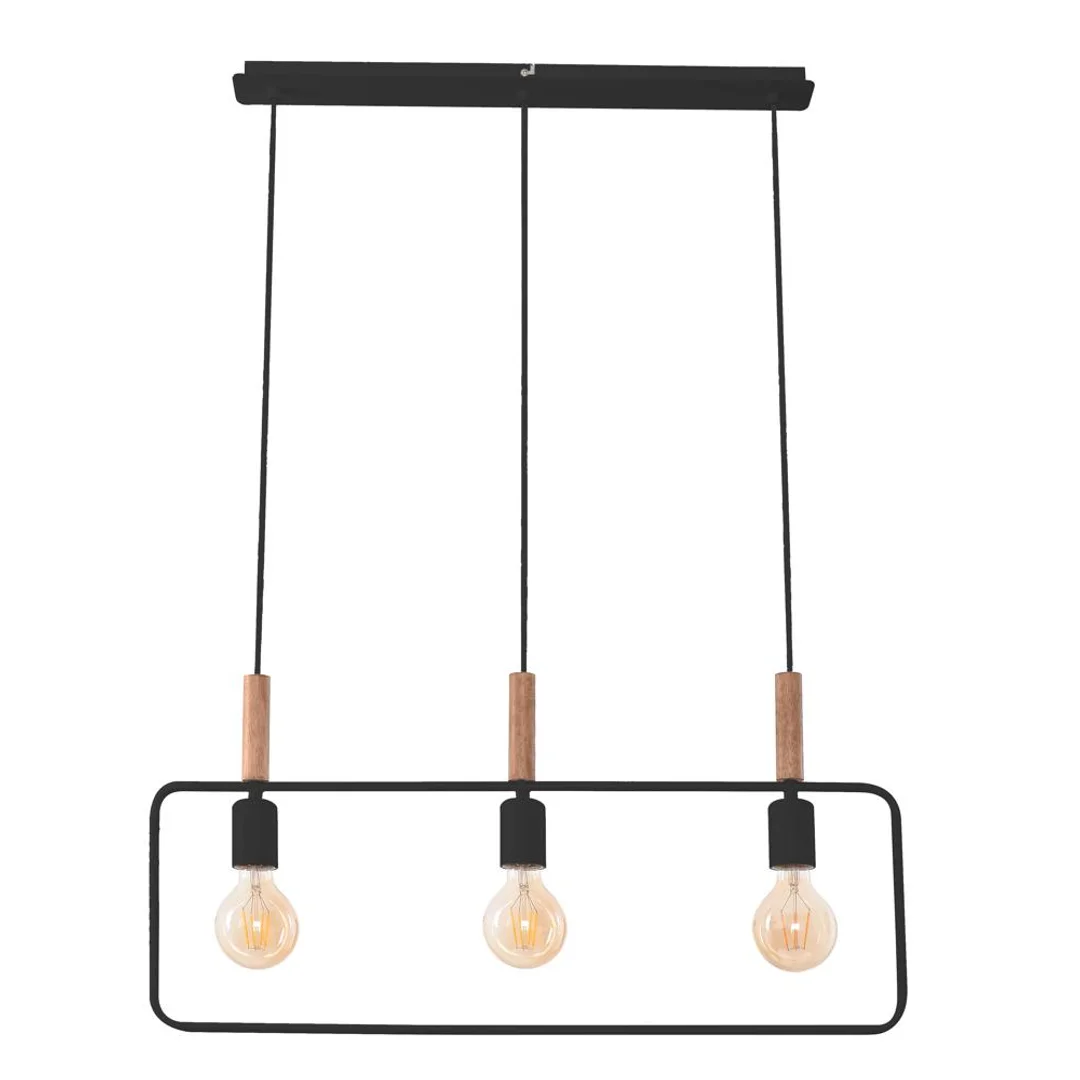 FRAME LAMPA WISZĄCA 3X60W E27 CZARNY