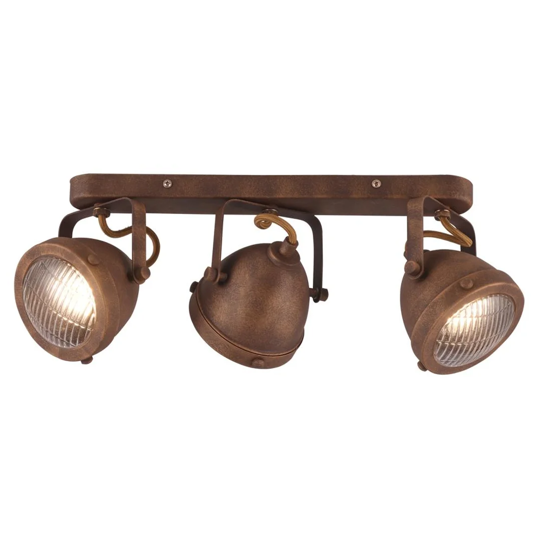 FRODO LAMPA SUFITOWA LISTWA 3X40W GU10 RDZAWY