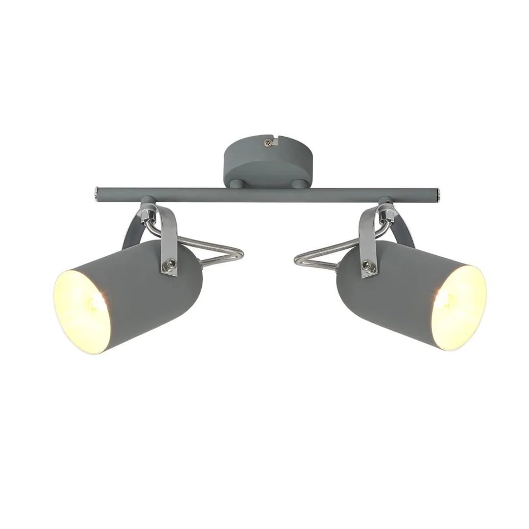 GRAY LAMPA SUFITOWA LISTWA 2X40W E14 SZARY