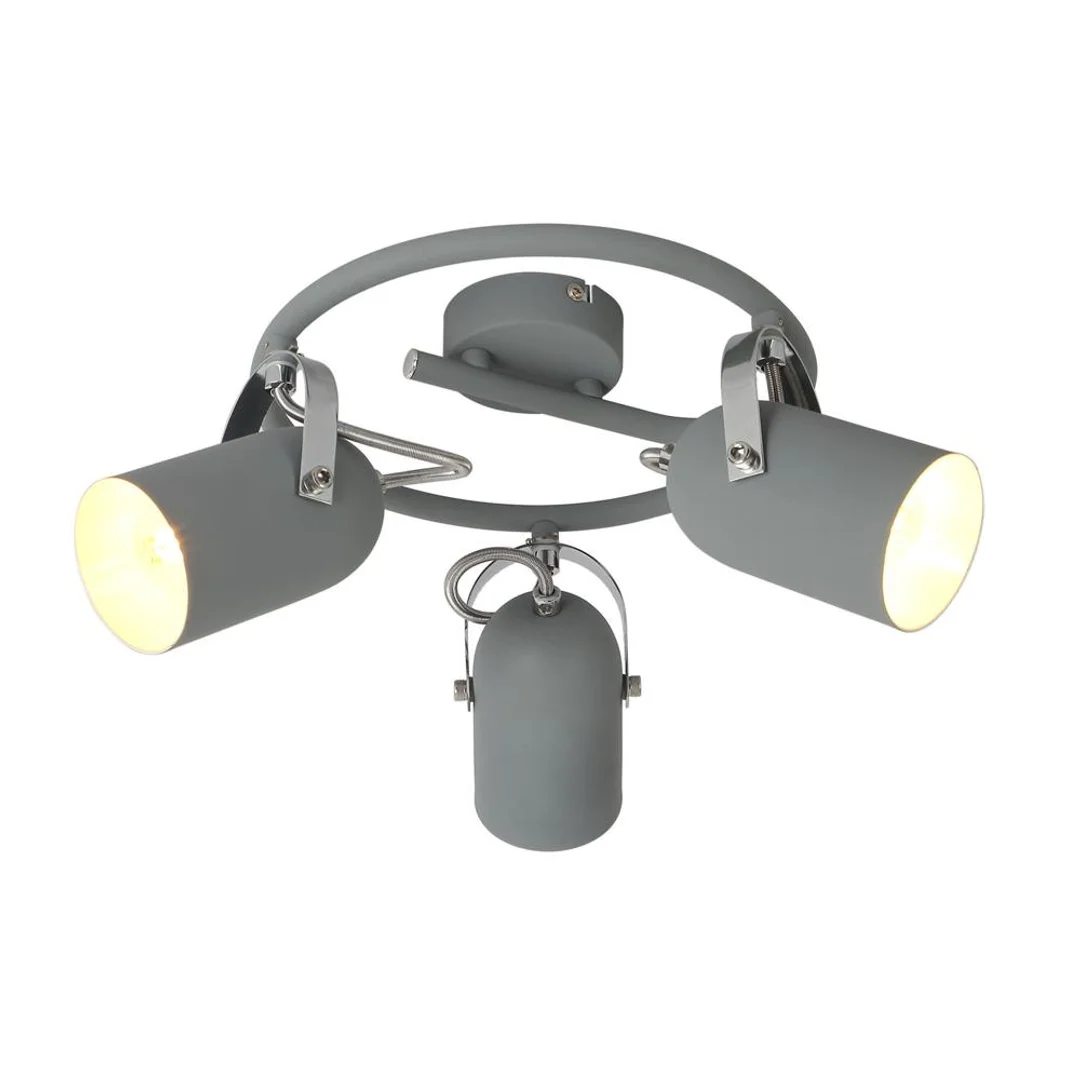 GRAY LAMPA SUFITOWA SPIRALA 3X40W E14 SZARY