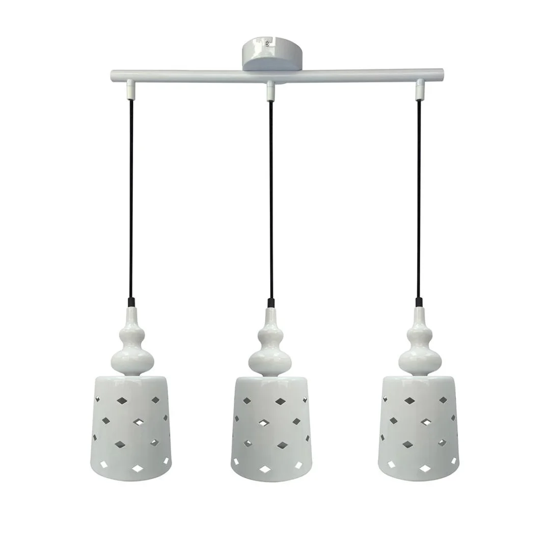 HAMP LAMPA WISZĄCA 3X60W E27 BIAŁY