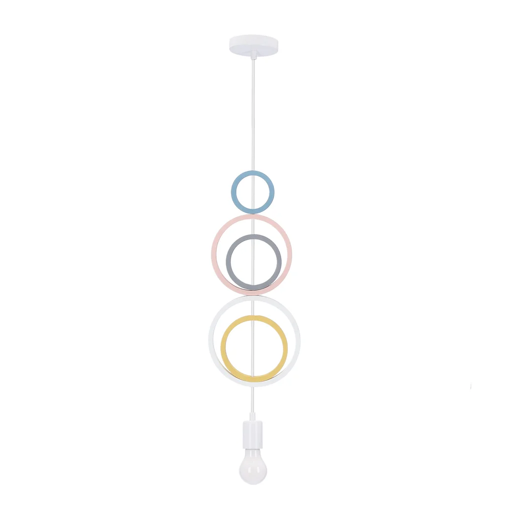 Hoops 5 Lampa Wisząca 1X20W E27 IQ Kids MIX Kolor