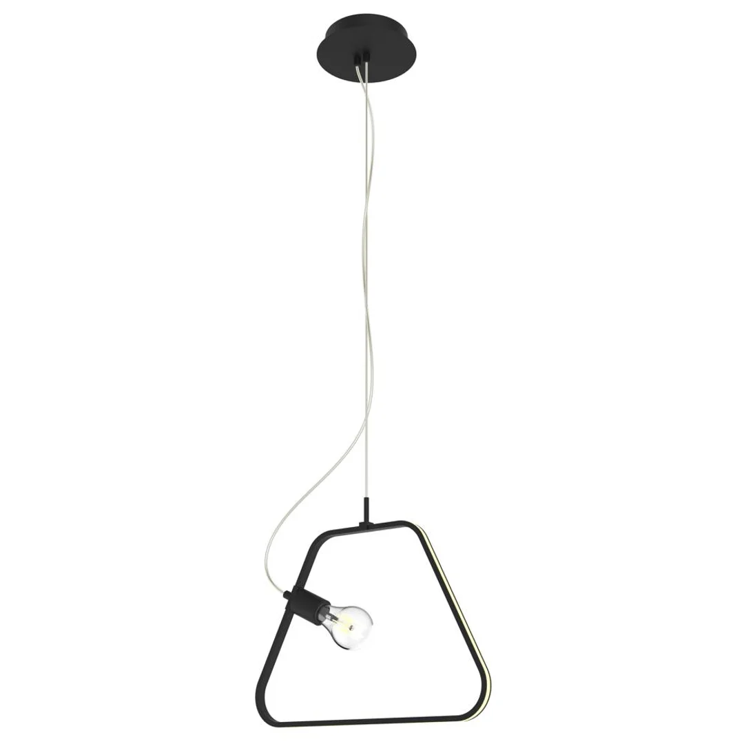 IKARIA LAMPA WISZĄCA 42 1X60W E27 LED+12W LED CZARNY 4000K