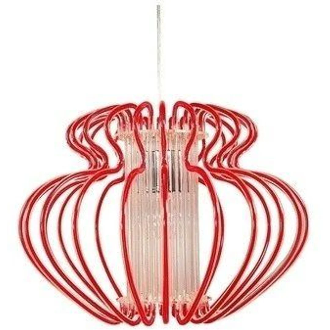 IMPERIA LAMPA WISZĄCA 1X60W E27 450X330 MAŁA CZERWONA PROMOCJA