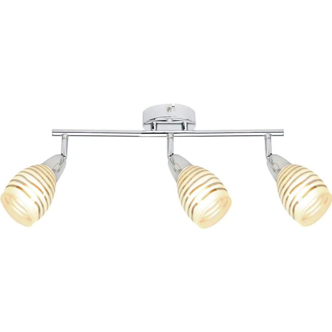 JUBILAT LAMPA SUFITOWA LISTWA 3X10W E14 LED CHROM