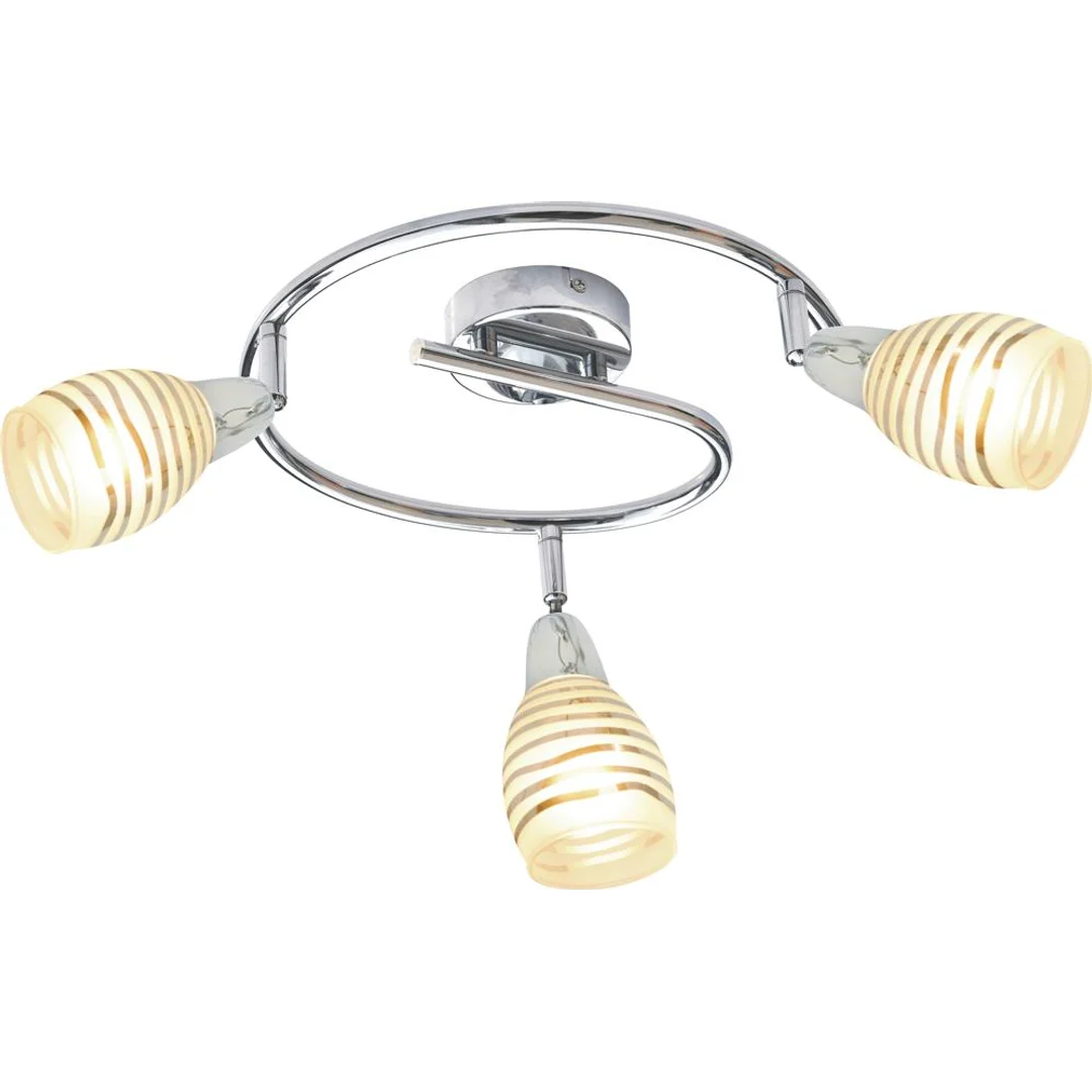 JUBILAT LAMPA SUFITOWA SPIRALA 3X10W E14 LED CHROM