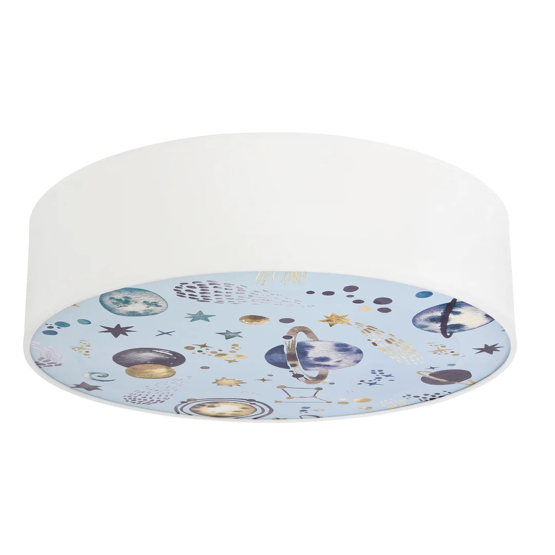 Kiddy lampa sufitowa 38 cm biały 2x40W E27 abażur biały