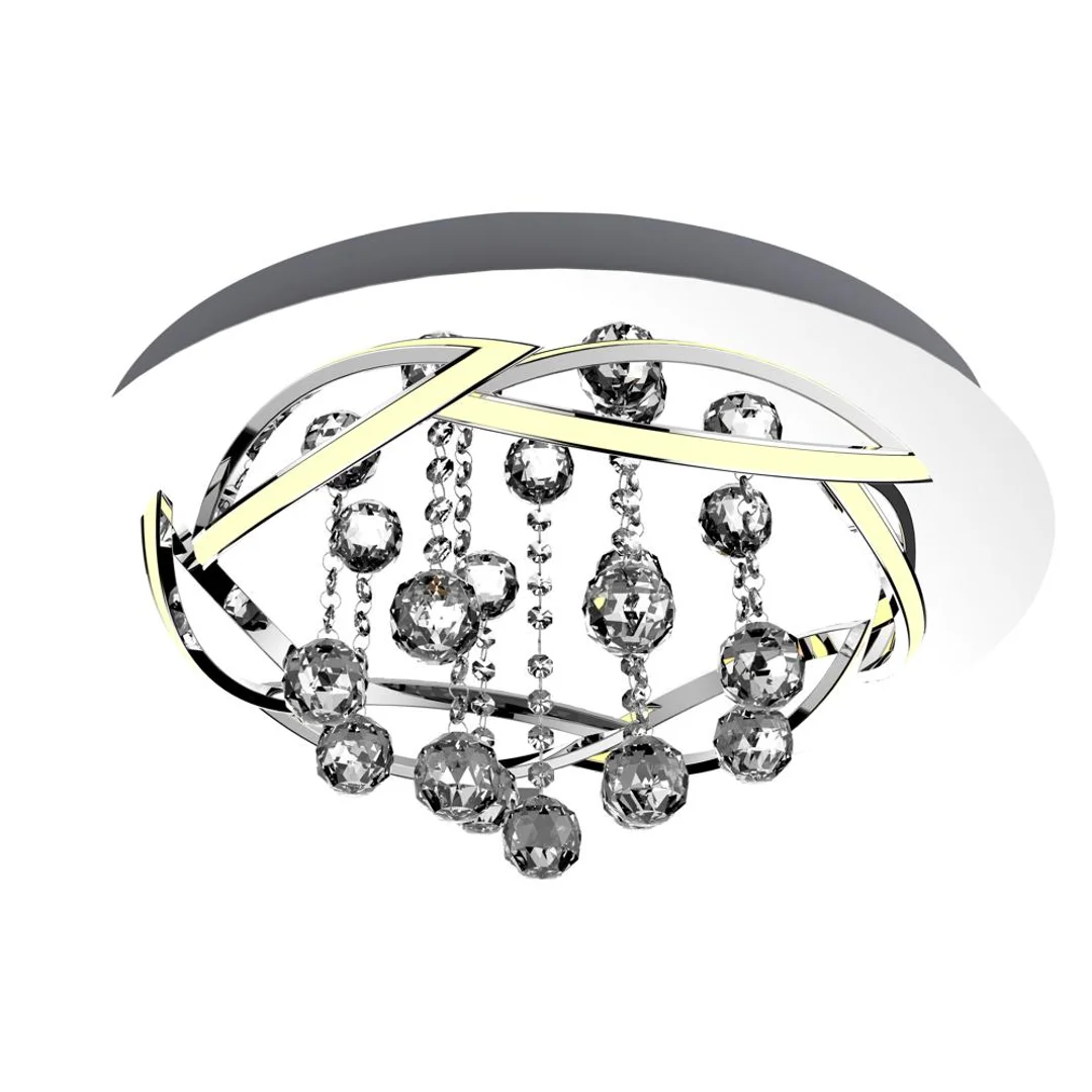 KORFU LAMPA SUFITOWA PLAFON 50 30W LED CHROMOWY 4000K APETI
