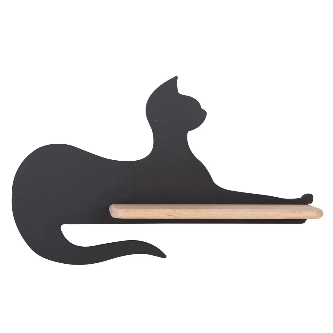 LAMPA CAT KINKIET ŚCIENNY 5W LED IQ KIDS SIEDZĄCY CZARNY