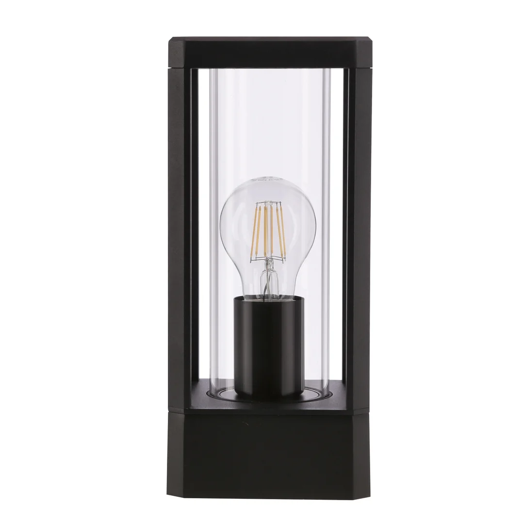 Lampa ogrodowa CISSUS – czarna metalowa lampa stojąca E27 IP54 - nowoczesne oświetlenie zewnętrzne