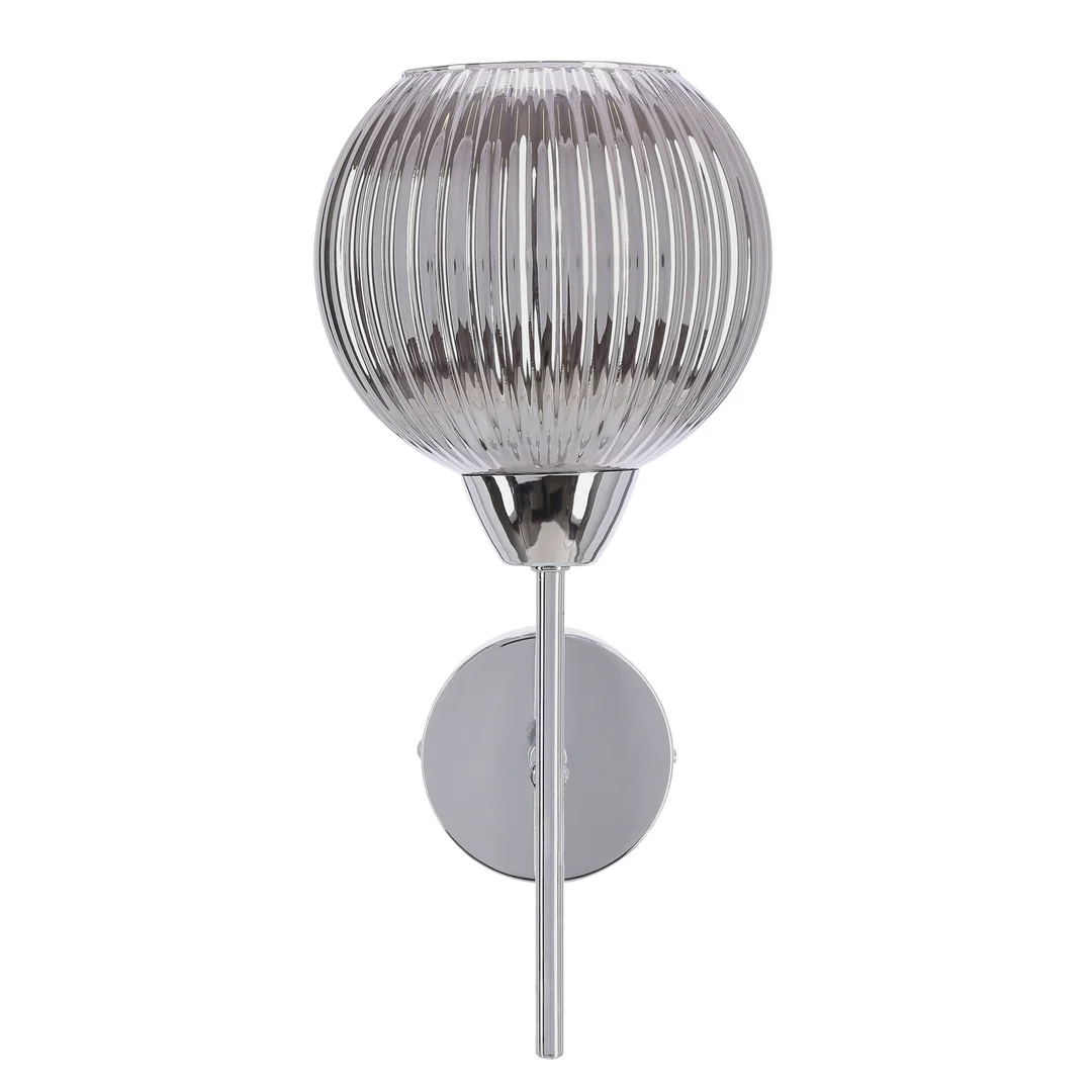 Lampa ścienna kinkiet CESAR srebrny 1x40W E27i nowoczesny styl do salonu łazienki.i