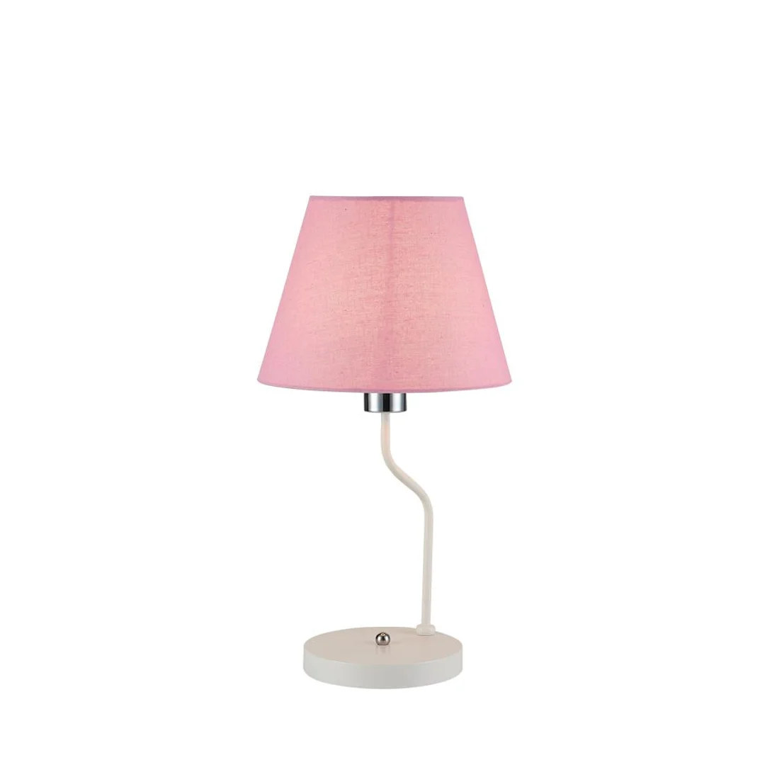 LAMPA STOŁOWA YORK 1 BIAŁY RÓŻOWY