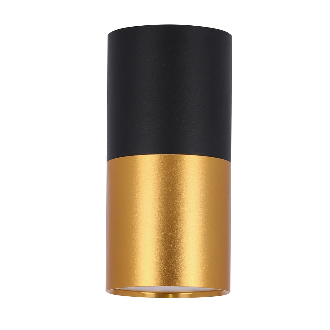 Lampa Sufitowa Tuba 1X15W GU10 5,8/12 Czarno Złota