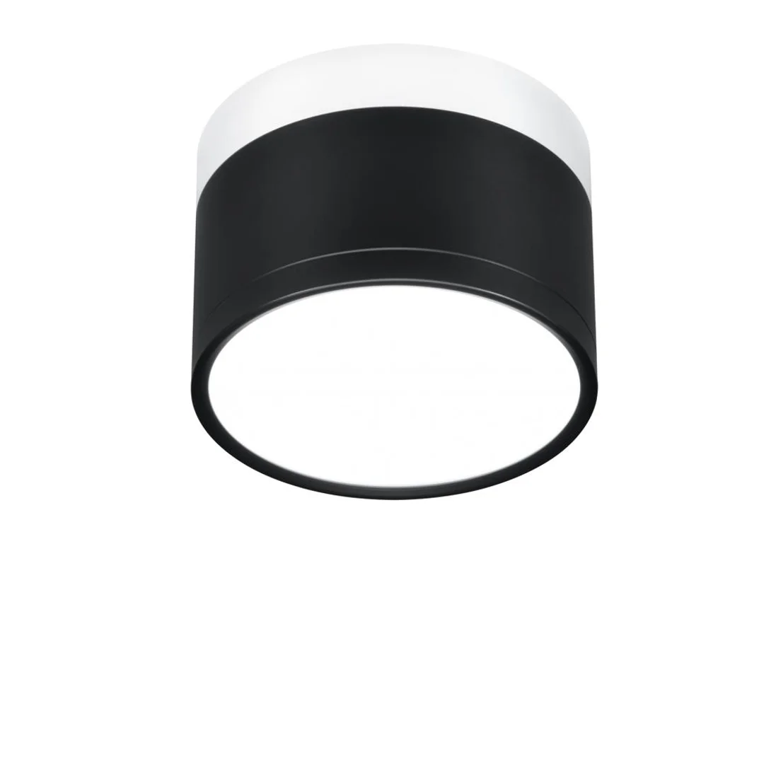 LAMPA SUFITOWA TUBA 9W LED 4000K CZARNY+BIAŁY+ŚR. 8,8 CM