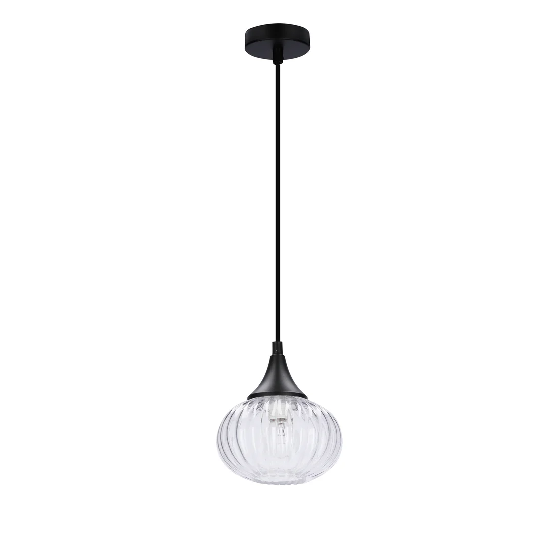 LAMPA WISZĄCA EXETER 145mm 1 CZARNY