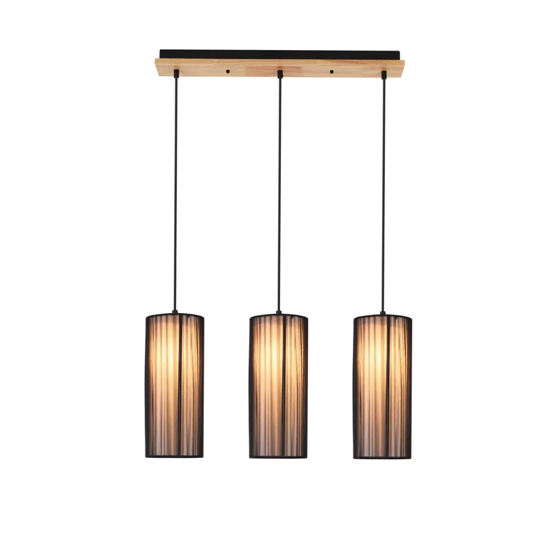 LAMPA WISZĄCA KIOTO 3 CZARNY 120x12x60