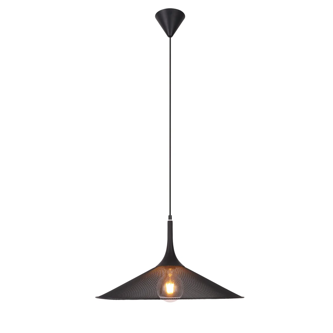 LAMPA WISZACA KIRUNA L 1 CZARNY 110x50x50