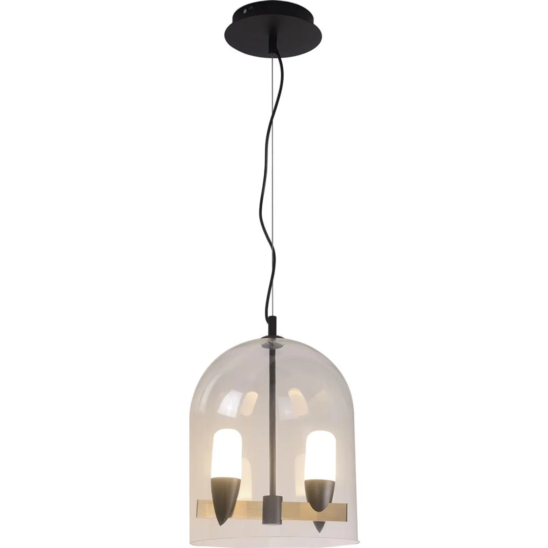 LAMPA WISZĄCA SAKAI 2 CZARNY ZŁOTY