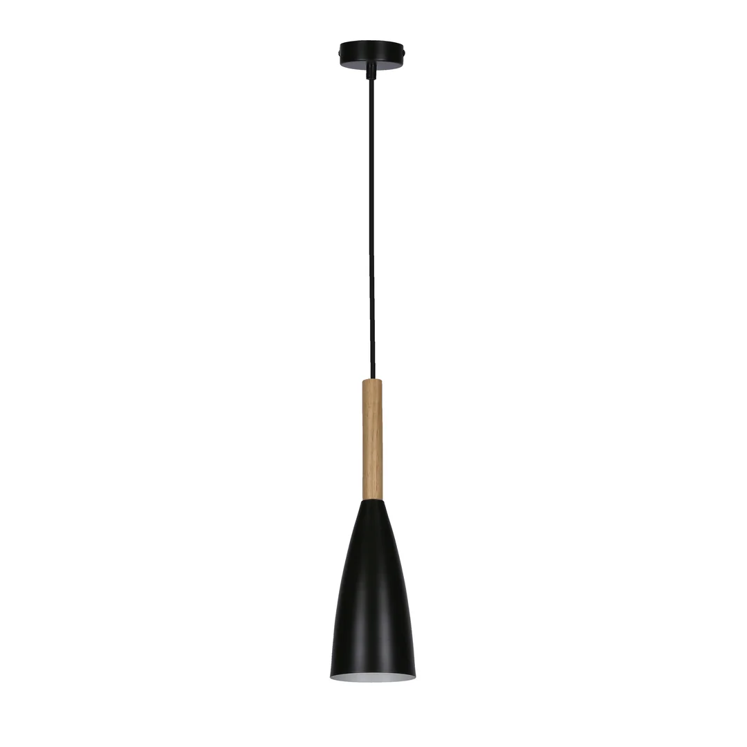 LAMPA WISZĄCA TROSA 1 CZARNY