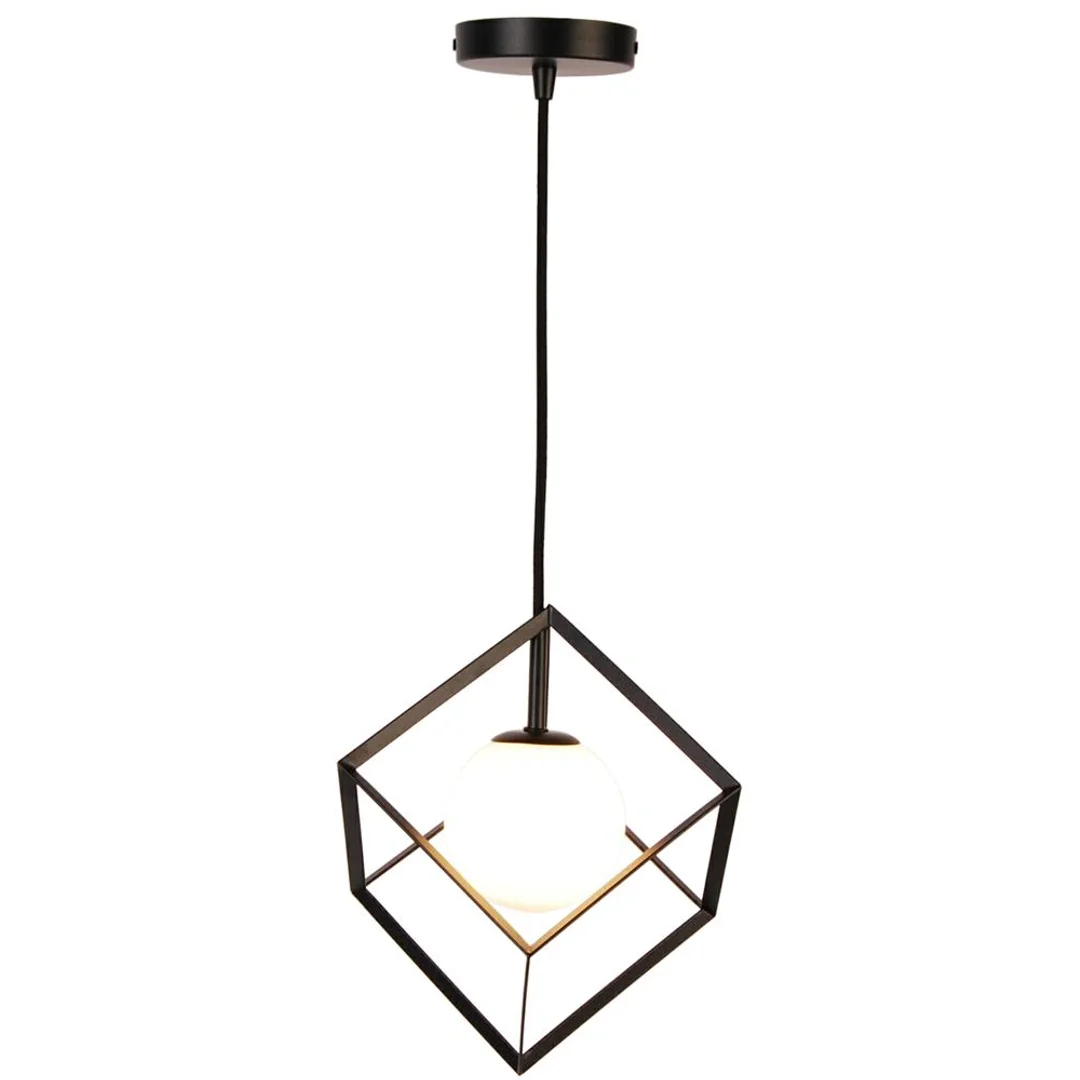 LAMPA WISZĄCA WEERT 1 CZARNY ZŁOTY 115x15x15