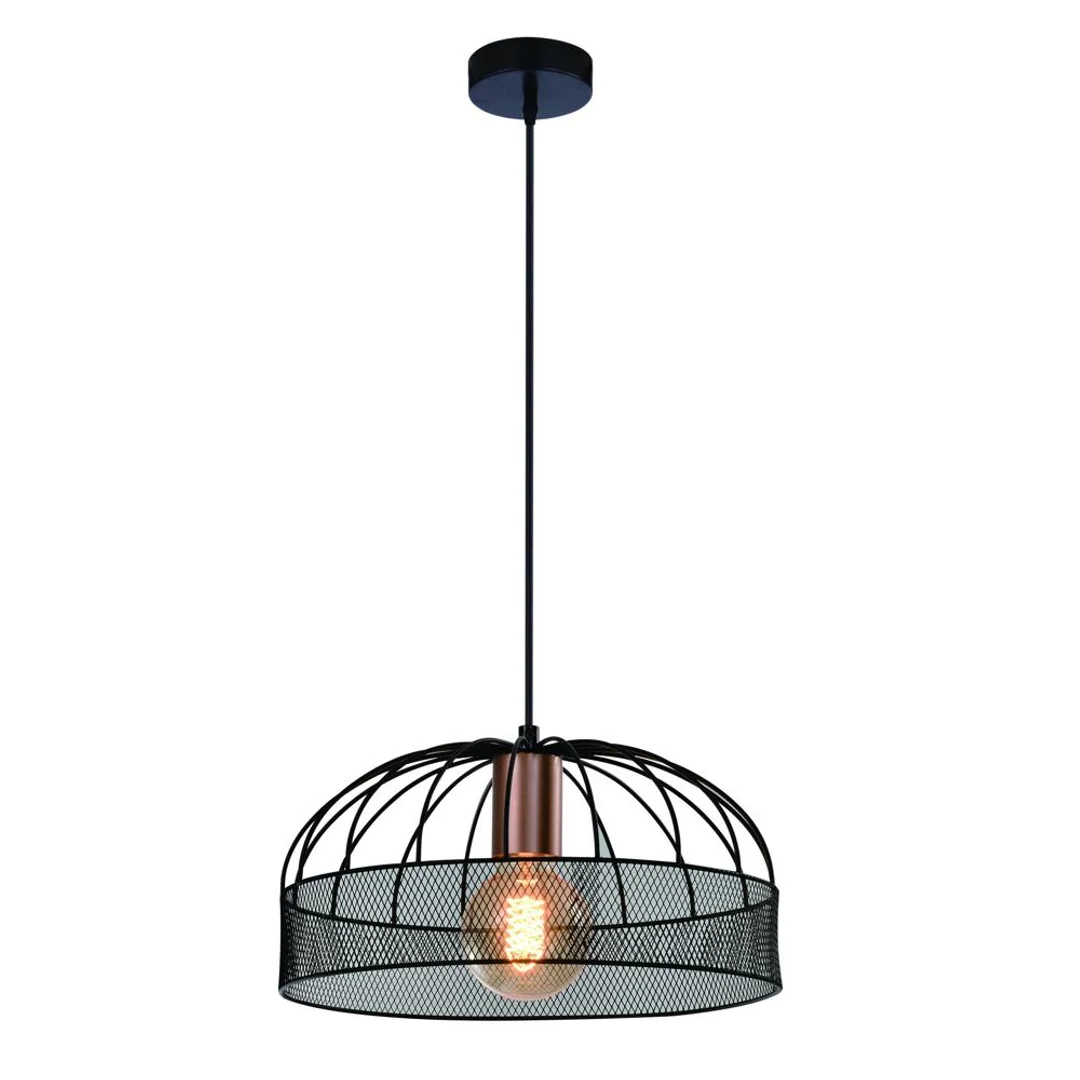 Levi lampa wisząca złoty 1x40w e27 klosz czarny