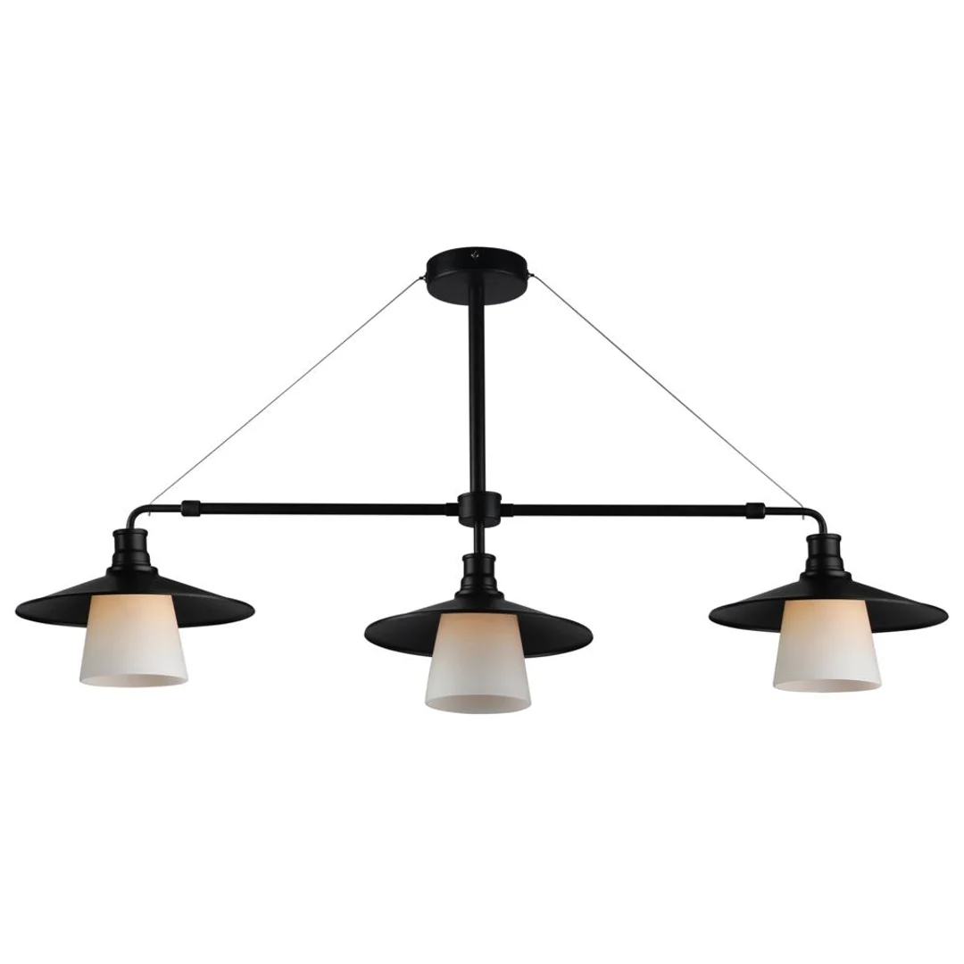 LOFT LAMPA WISZĄCA 3X60W E27 CZARNY