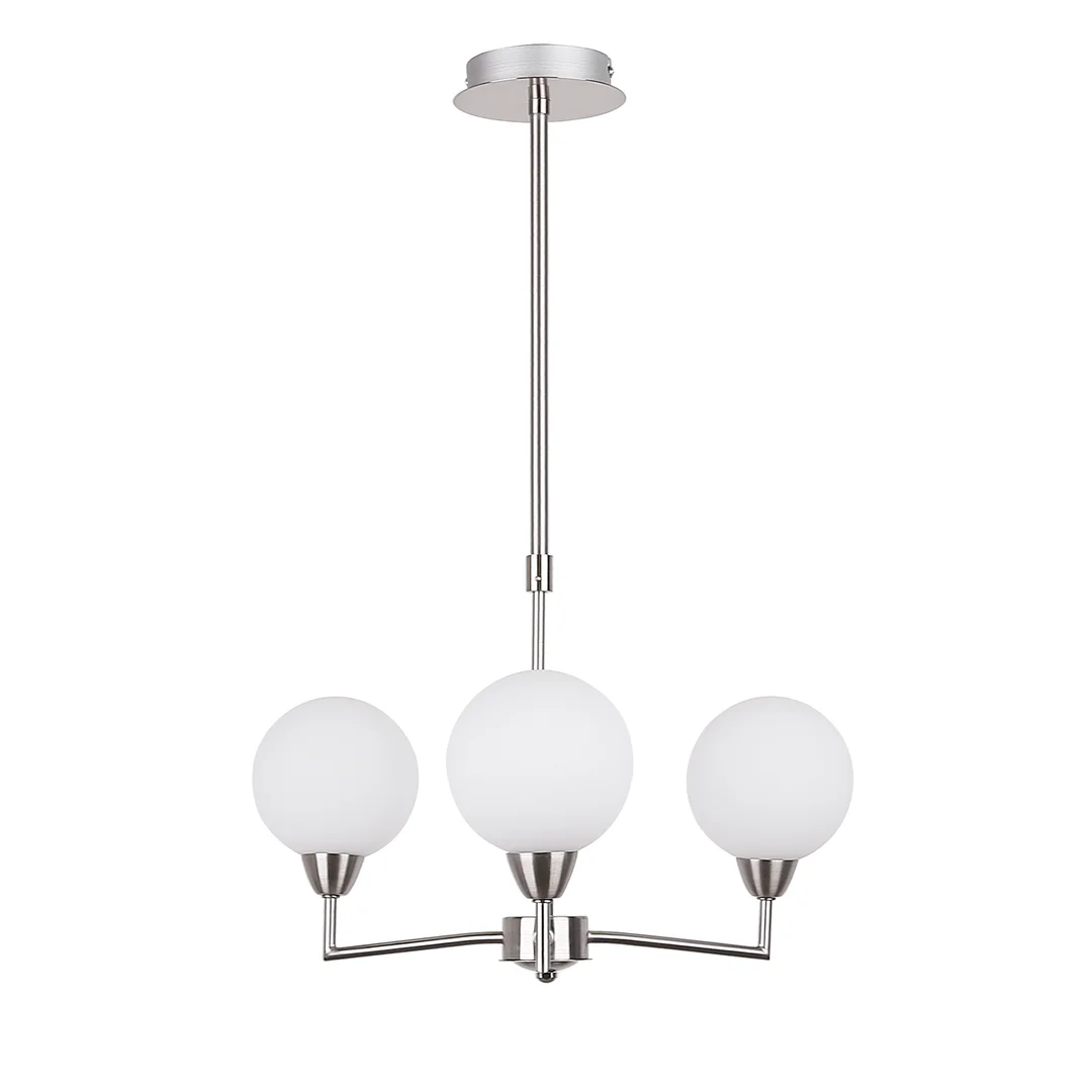 Logos lampa wisząca satynowy 3x25w g9 klosz biały