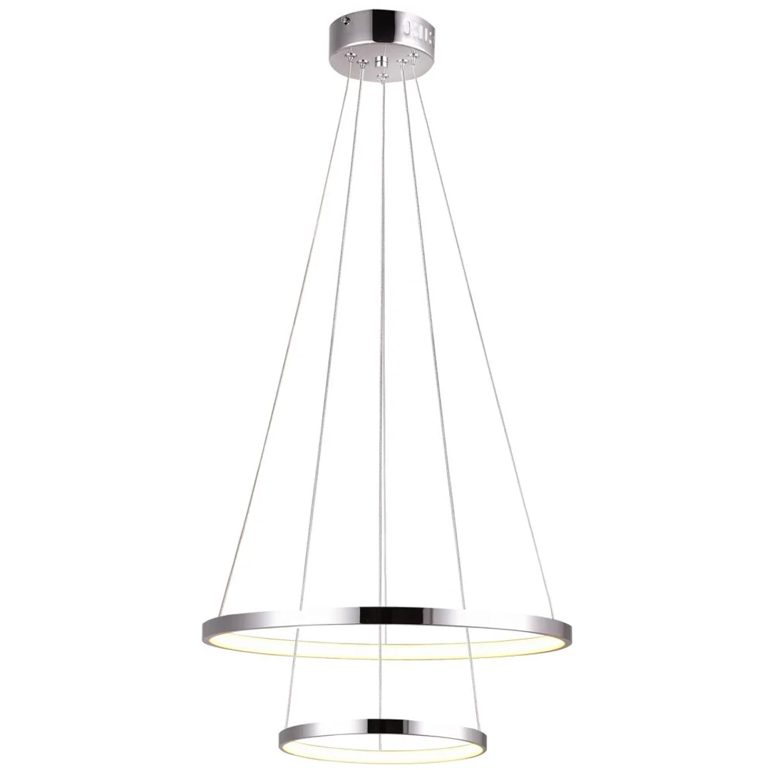LUNE LAMPA WISZĄCA 50 OKRĄGŁY PODWÓJNY 40W LED 4000K CHROM
