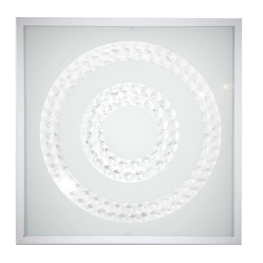 LUX LAMPA SUFITOWA PLAFON 29X29 16W LED 6500K BIAŁY PODWÓJNY RING