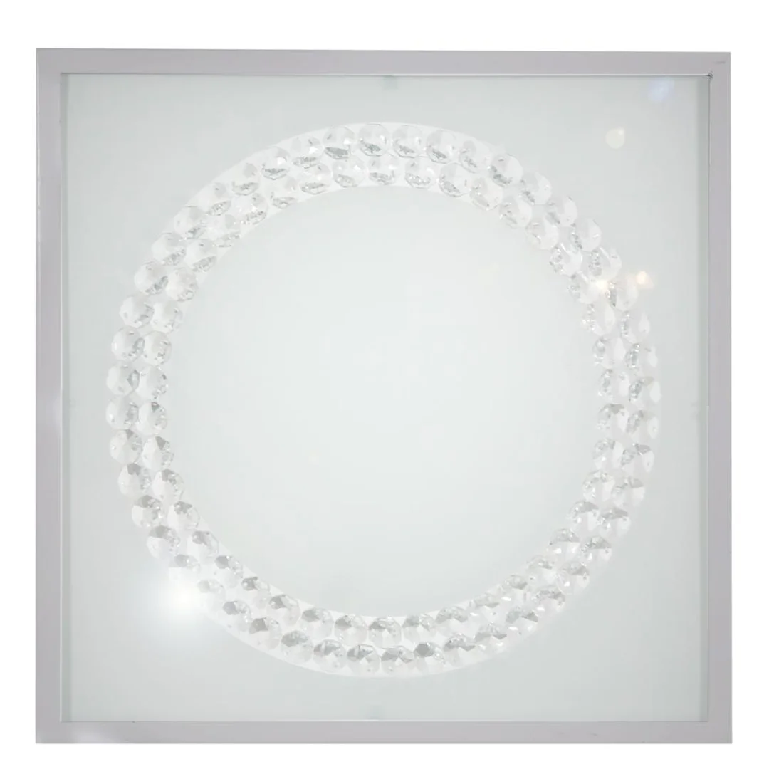 LUX LAMPA SUFITOWA PLAFON 29X29 16W LED 6500K SATYNA DUŻY RING