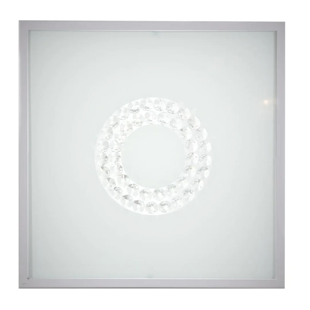 LUX LAMPA SUFITOWA PLAFON 29X29 16W LED 6500K SATYNA MAŁY RING