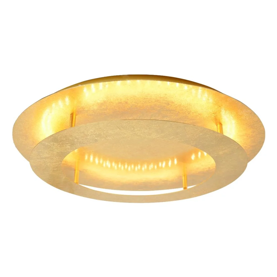 MERLE LAMPA SUFITOWA PLAFON 40 18W LED 3000K ZŁOTY