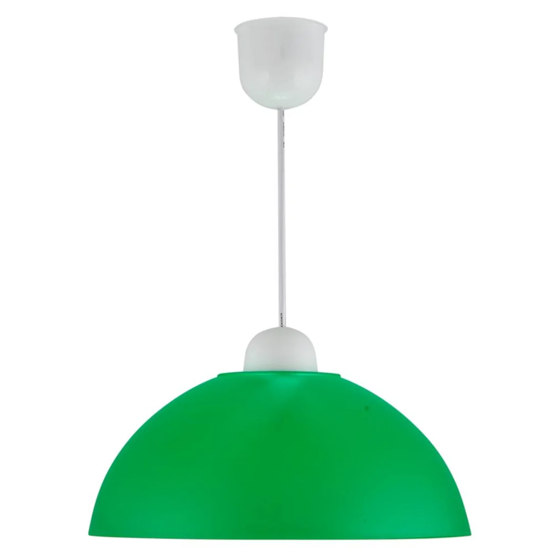MIKA LAMPA WISZĄCA PLASTIK E27 1X60W ZIELONY PROMOCJA