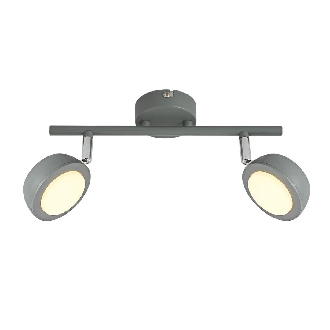 MILD LAMPA SUFITOWA LISTWA 2X6W LED SZARY 3000K