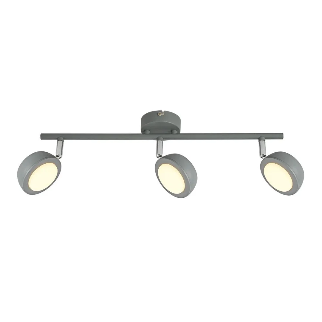 MILD LAMPA SUFITOWA LISTWA 3X6W LED SZARY 3000K