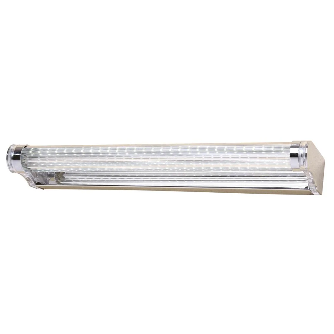 MODERNO LAMPA KINKIET 7W LED 40 CM STAL NIERDZEWNA POLEROWANA/AKRYL