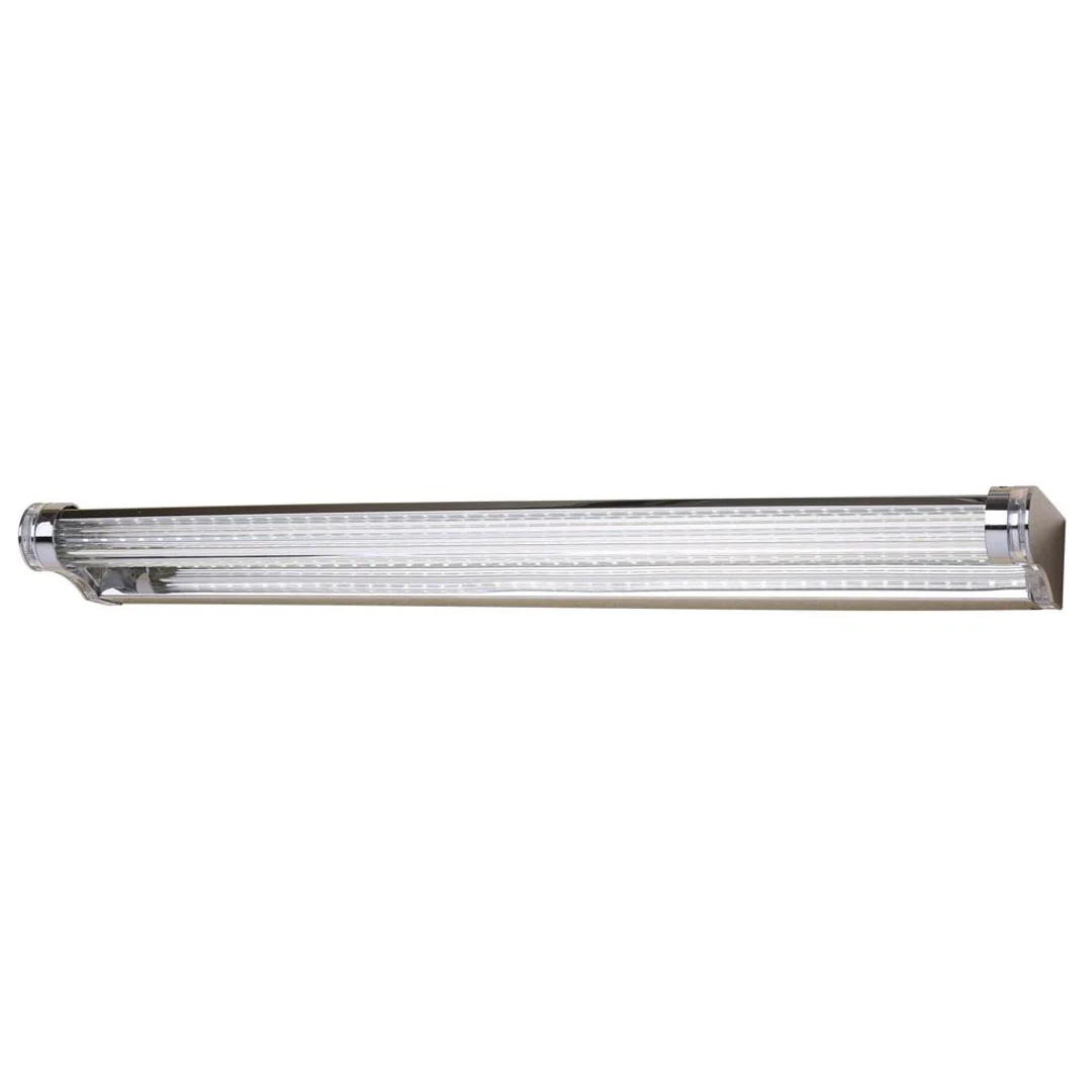 MODERNO LAMPA KINKIET 9W LED 58 CM STAL NIERDZEWNA POLEROWANA/AKRYL