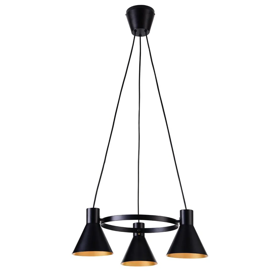 MORE LAMPA WISZĄCA 3X40W E27 CZARNY MATOWY