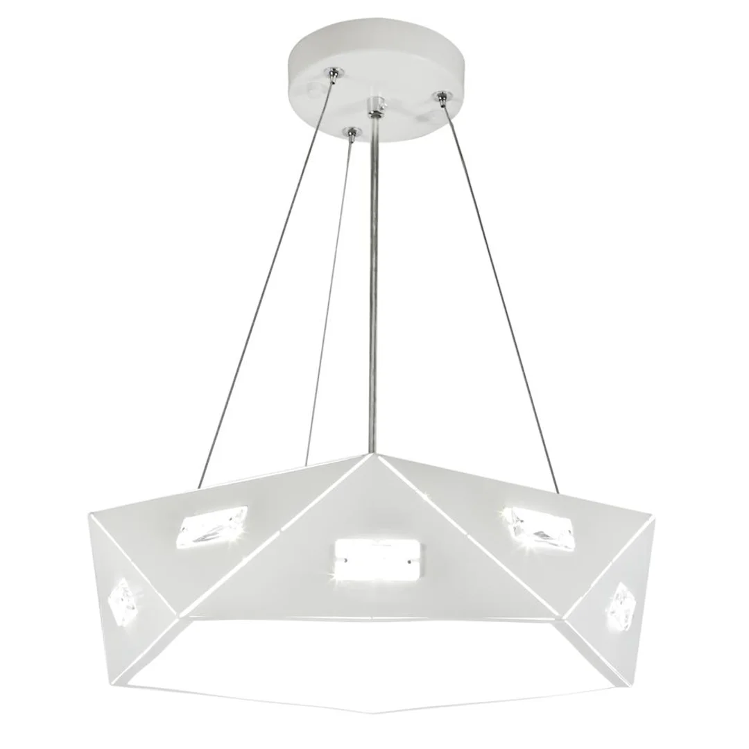 NEMEZIS LAMPA WISZĄCA PIĘCIOKATNY 42 3X40W G9 Z ŻARÓWKĄ BIAŁY