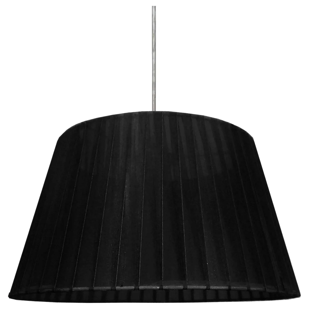 NOTIZIA LAMPA WISZĄCA SATYNOWY 37 1X60W E27 ABAŻUR CZARNY