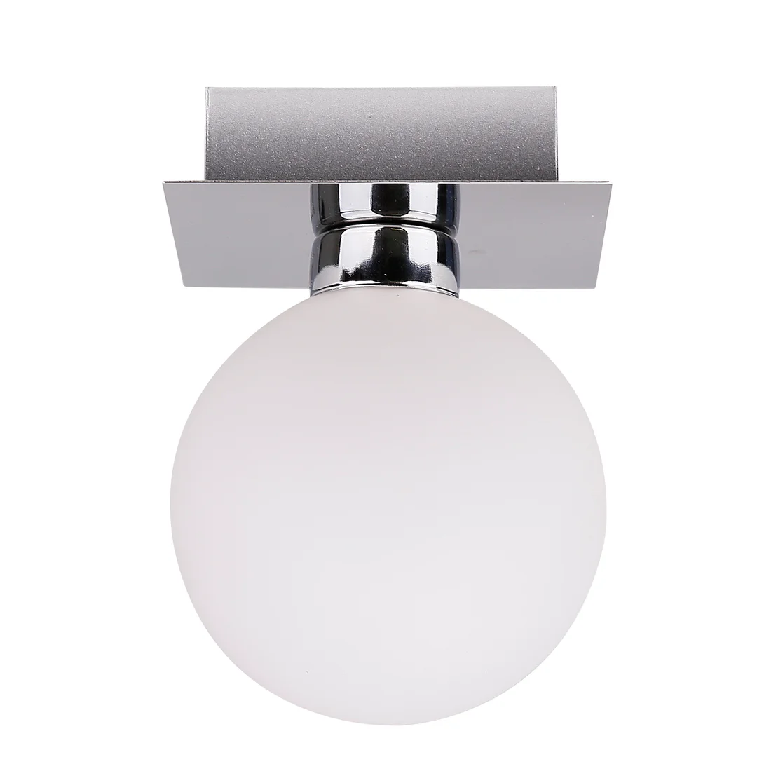 Oden lampa sufitowa chromowy 1x40w g9 klosz biały