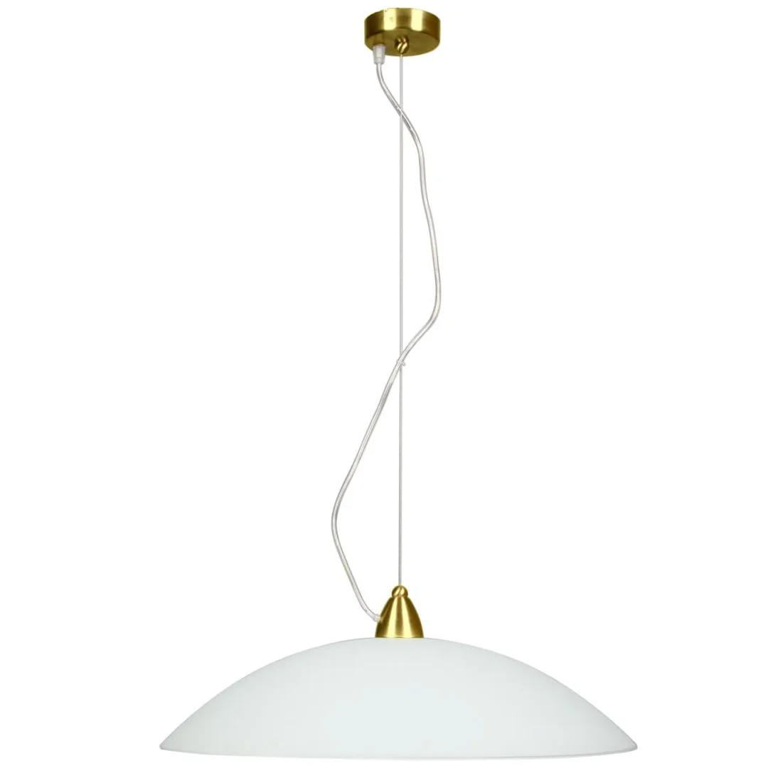 OTEO LAMPA WISZĄCA /1 E27 BIAŁY MOSIĄDZ MAT